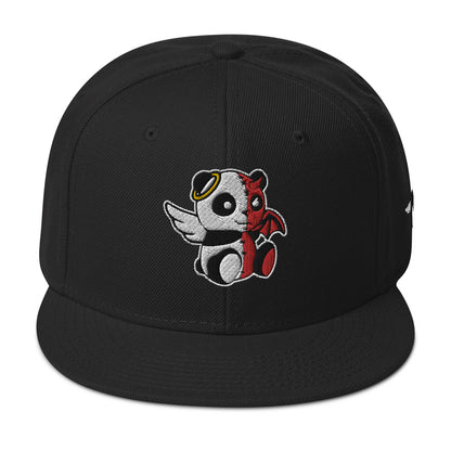 MK Panda Good vs Evil Embroidered Snapback Hat