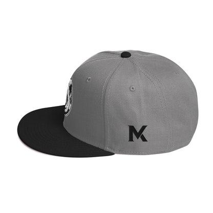 MK Panda Head Embroidered Snapback Hat