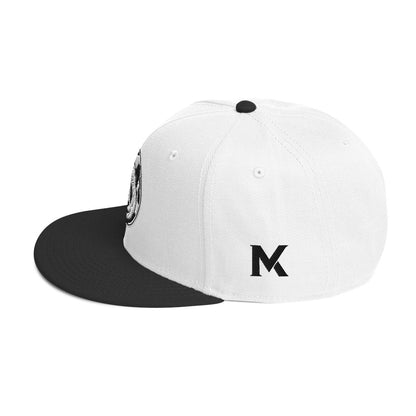 MK Panda Head Embroidered Snapback Hat