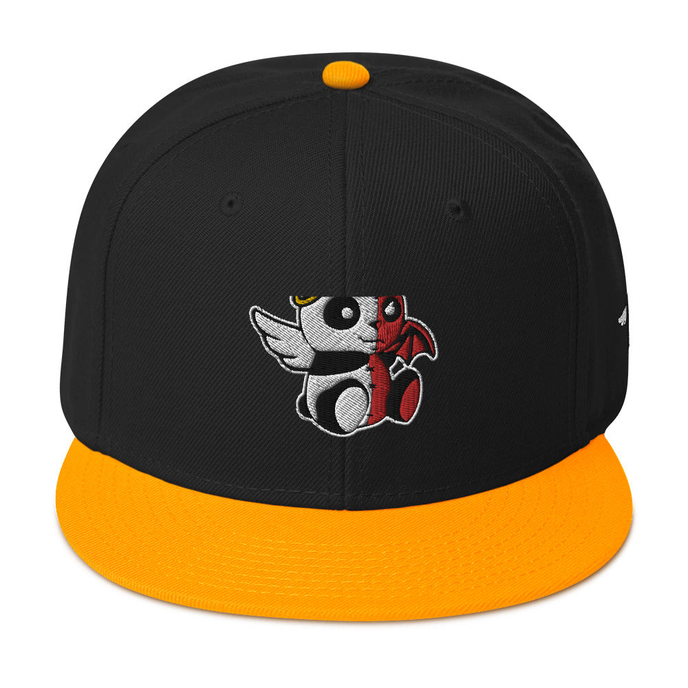 MK Panda Good vs Evil Embroidered Snapback Hat