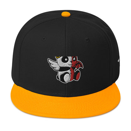 MK Panda Good vs Evil Embroidered Snapback Hat