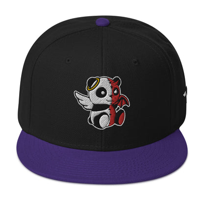 MK Panda Good vs Evil Embroidered Snapback Hat