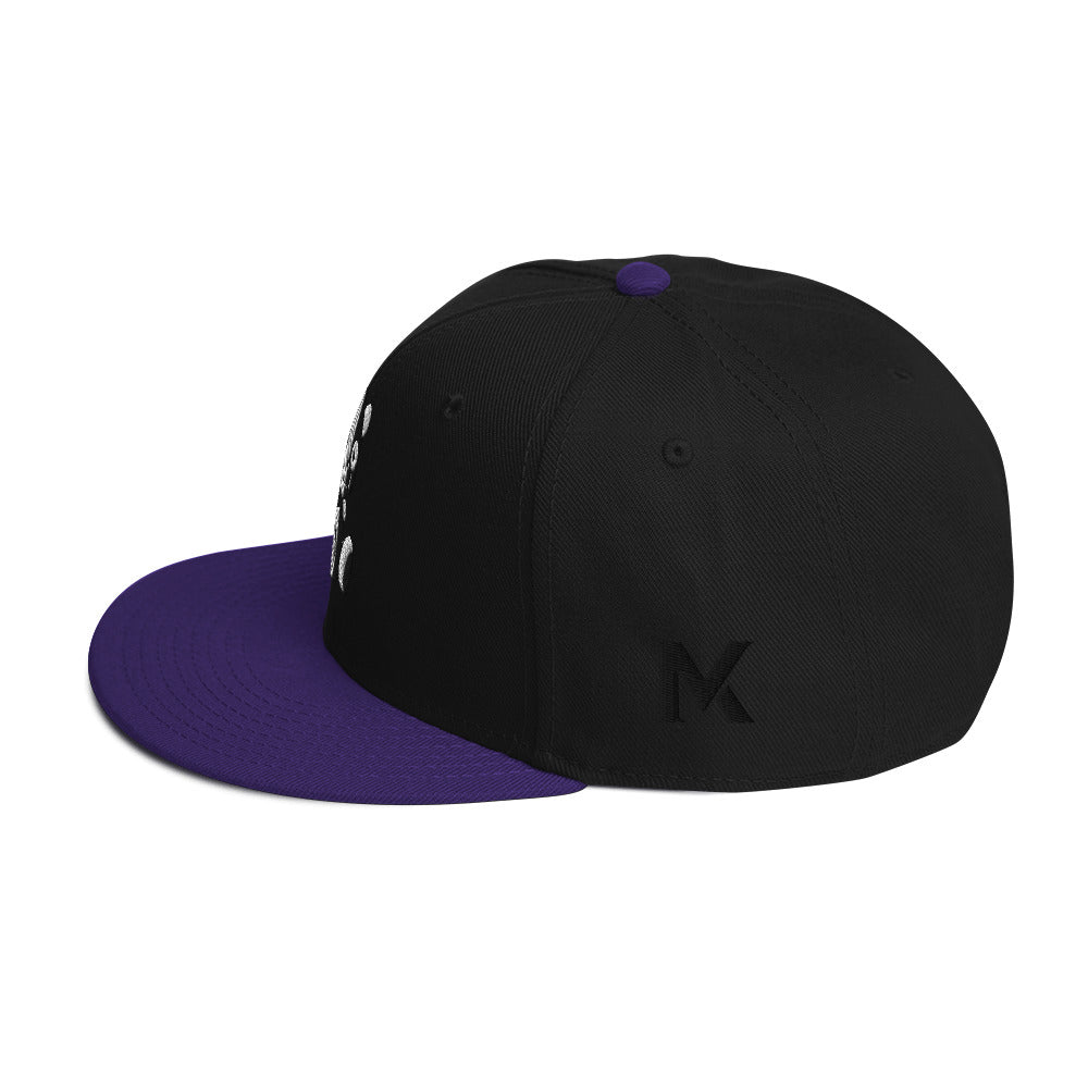 MK Panda Embroidered Snapback Hat