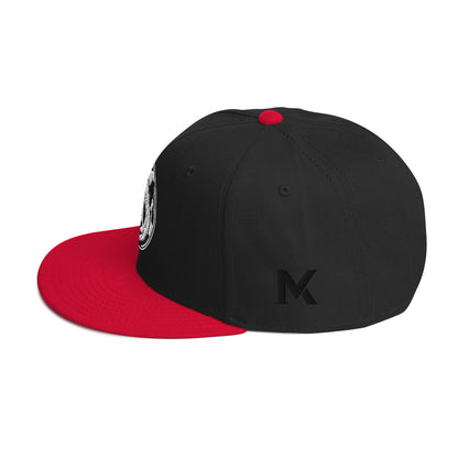 MK Panda Head Embroidered Snapback Hat